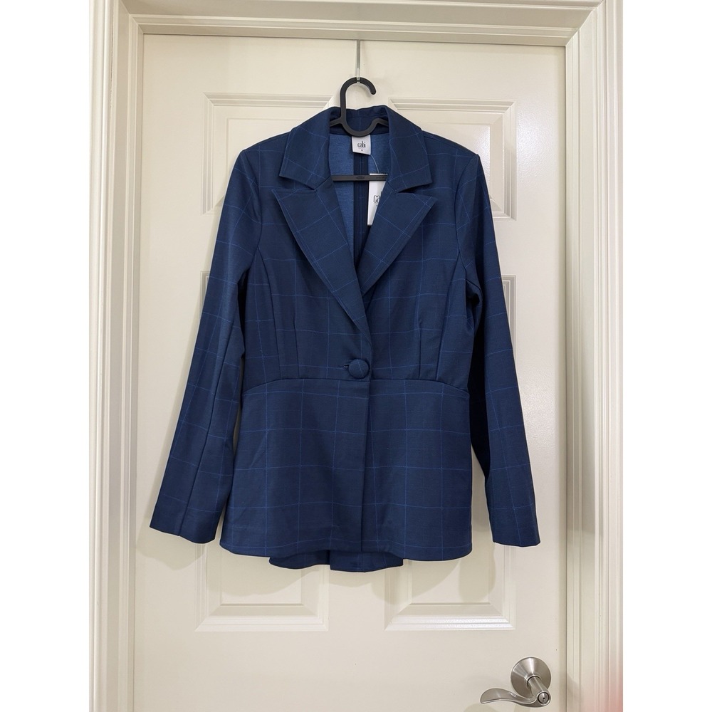 cabi women blue blazer‎ size 8 new with tag